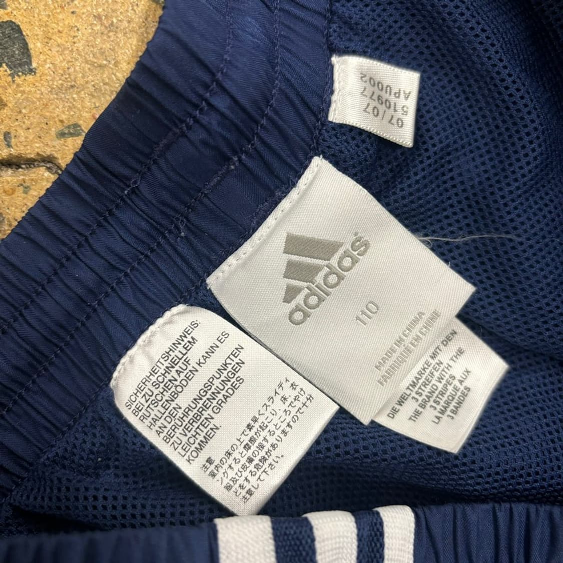 [정품/110] 아디다스 삼선 트레이닝 바지 네이비 상품이미지4