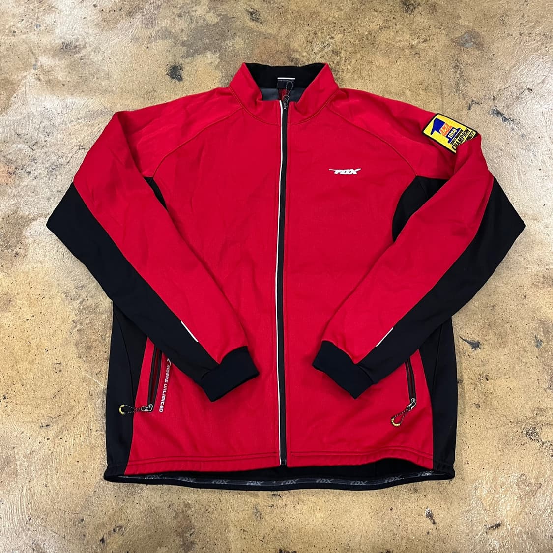 [정품/XL] FOX 폭스 레드 블랙 트랙 자켓 b19 상품이미지2