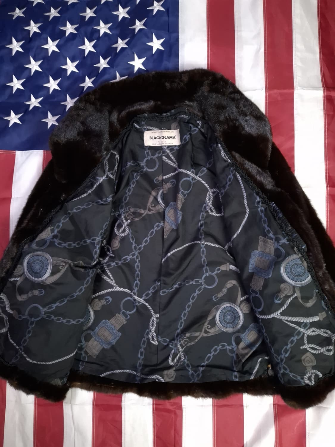 오리지날 블랙그라마 밍크 코트 상품이미지5