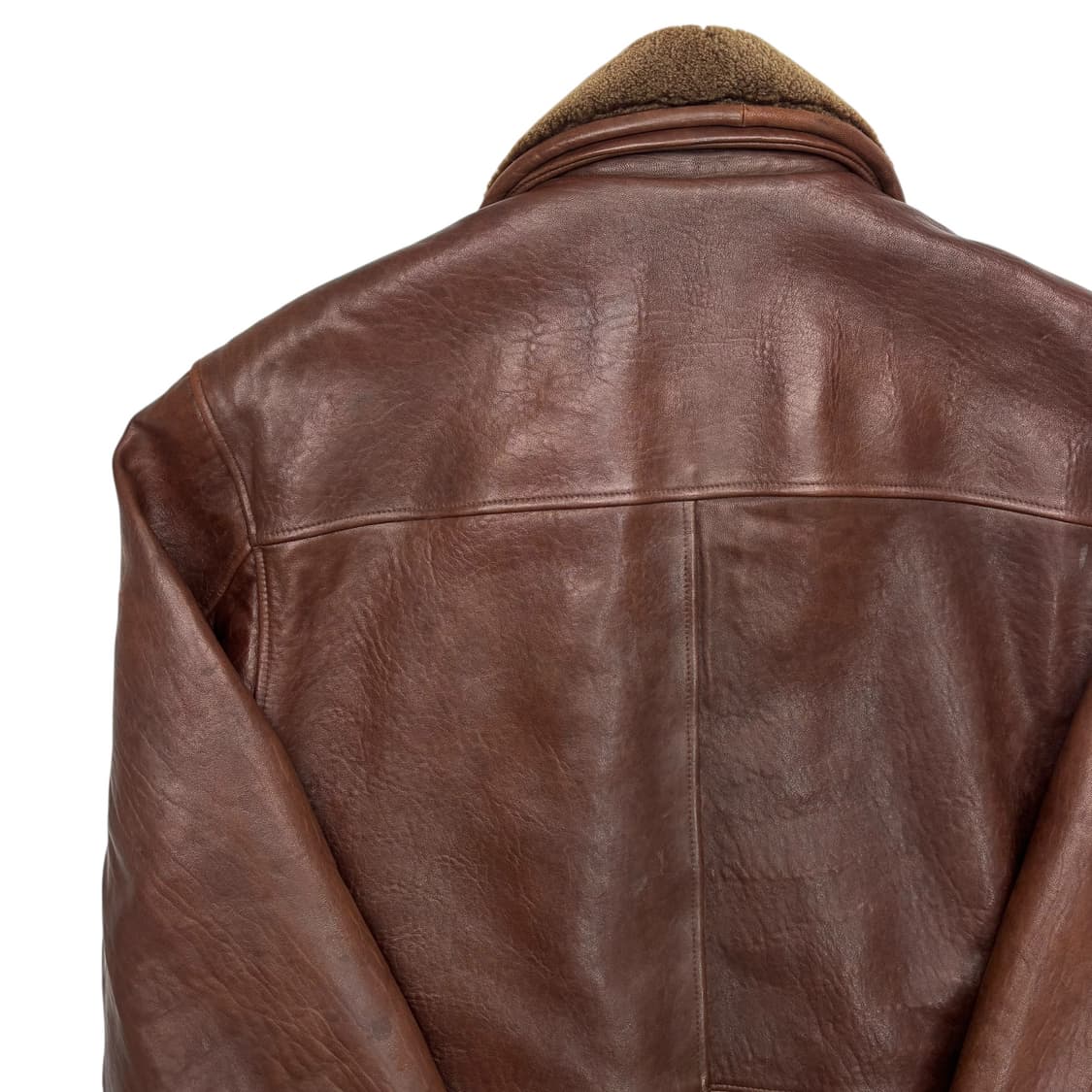 입생로랑 브라운 램스킨 레더 자켓 L 상품이미지5