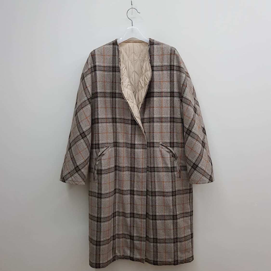 한섬 시스템 리버시블 패딩코트 82-94-160사이즈 상품이미지3