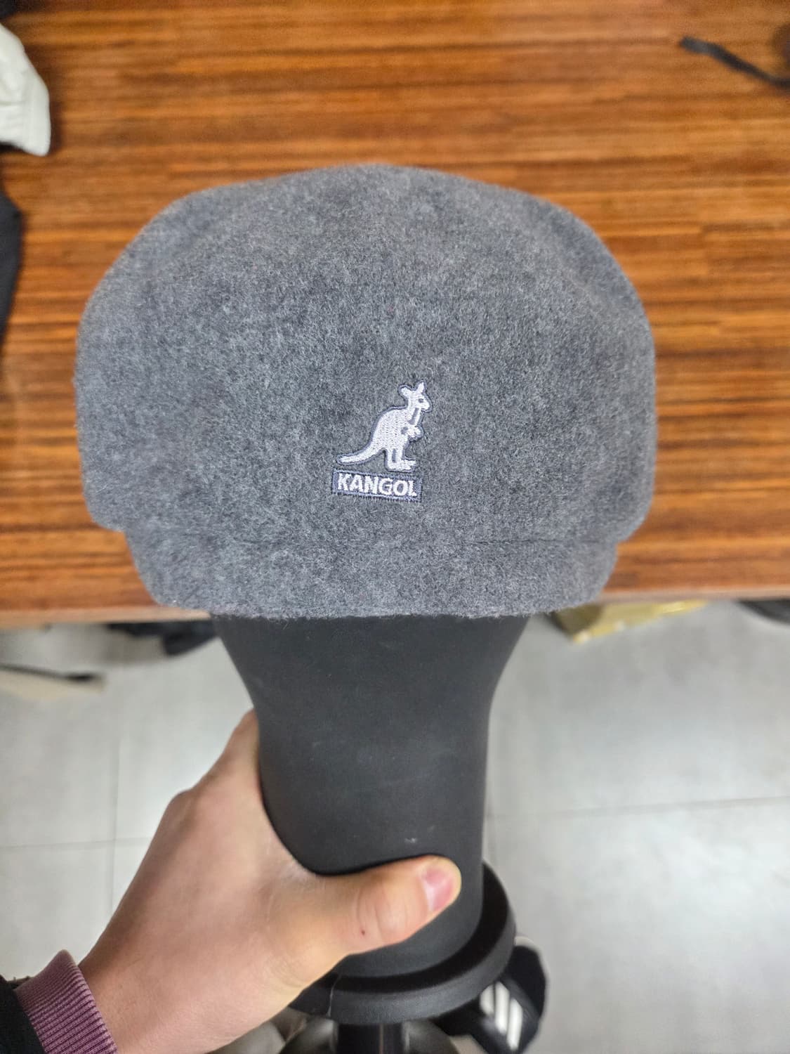 캉골 울 스핏파이어 모자 그레이 L 상품이미지3