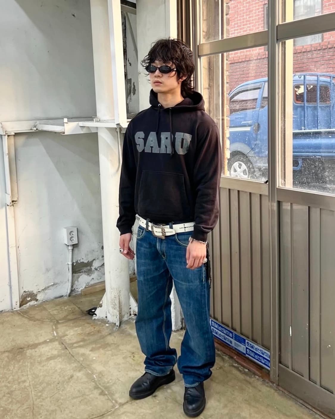 Santastic! saru skull hoodie 상품이미지1