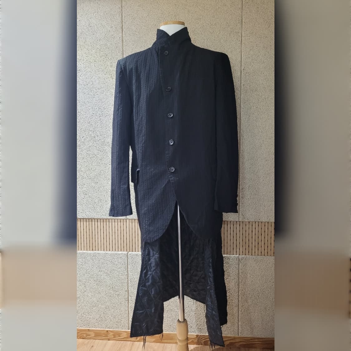 블랙 꼼데가르송 XL 리버서블 코트 상품이미지1