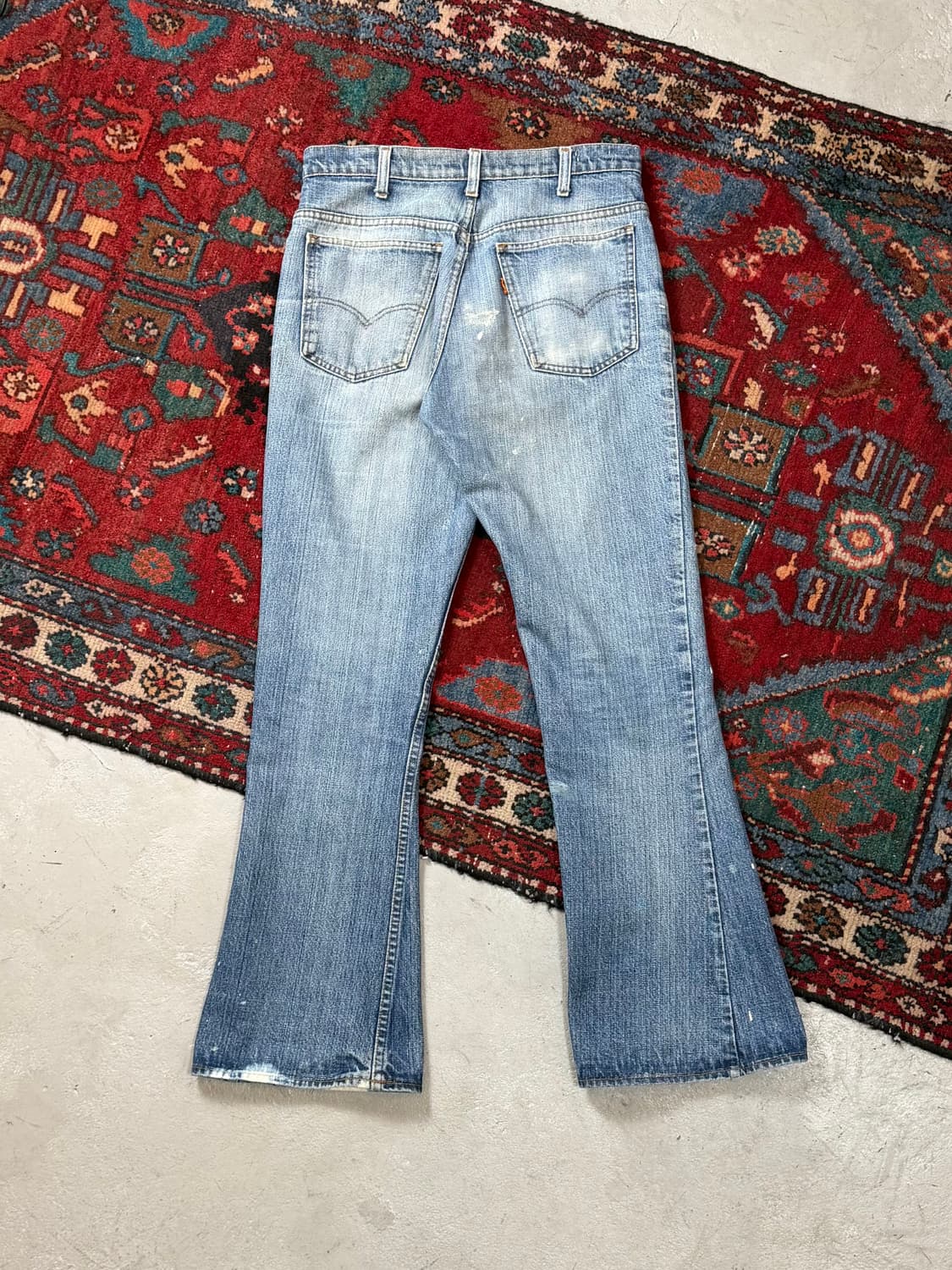 80's USA Made 빈티지 리바이스 646 벨바텀 부츠컷 오렌지탭 상품이미지4