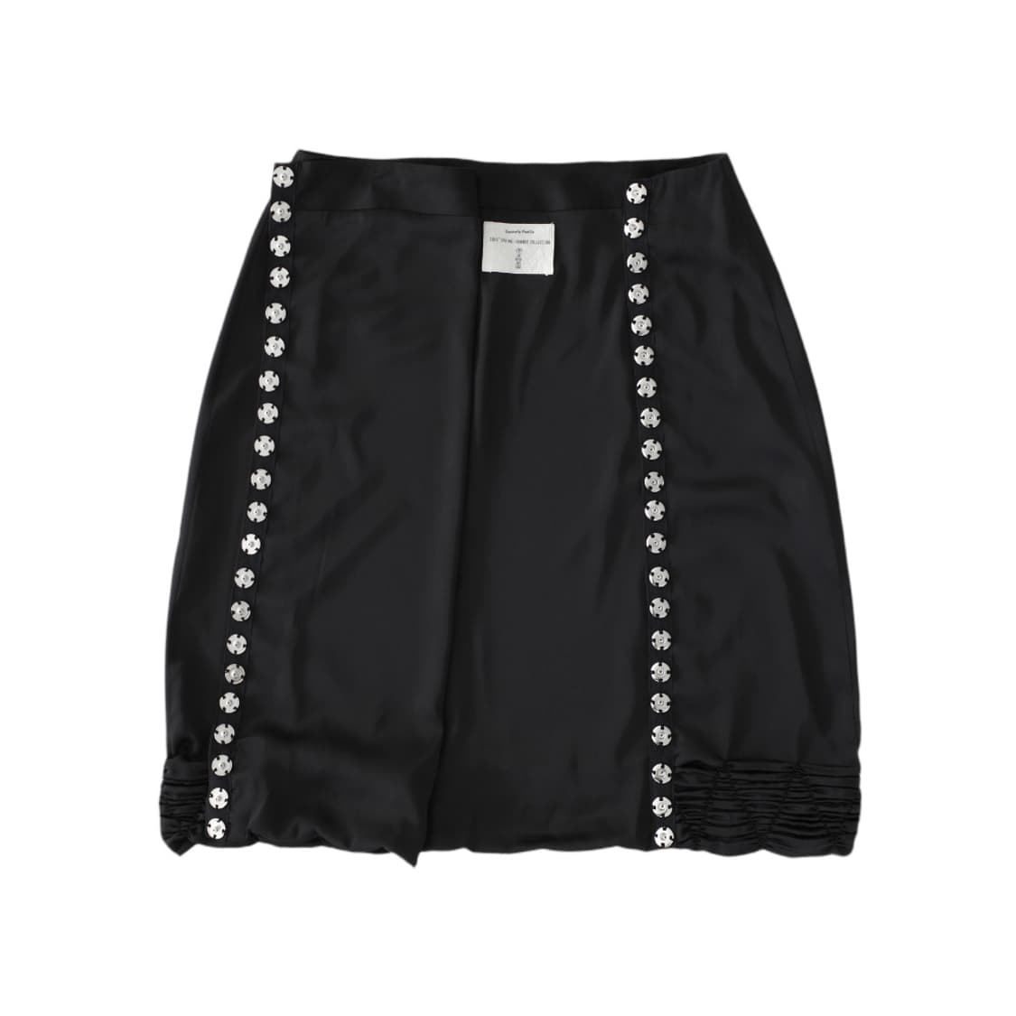 산코파퓨엘라 Silky rue wrap skirt (Black) 상품이미지4