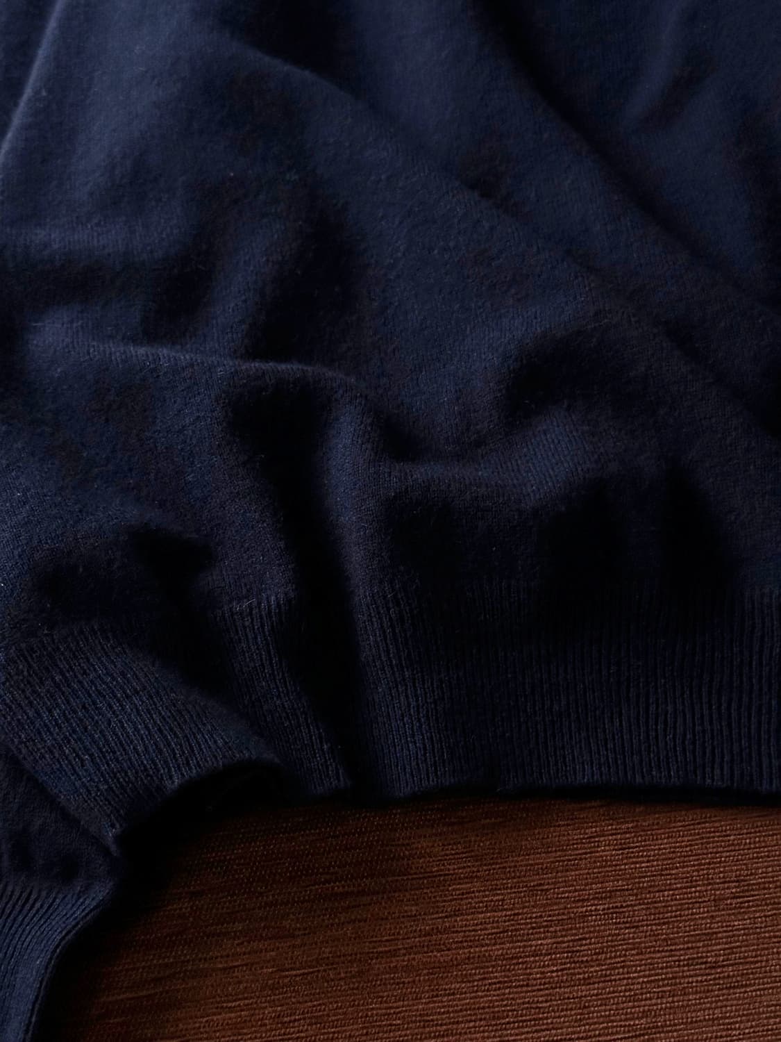 'Pure cashmere' wide design crew knit 상품이미지3