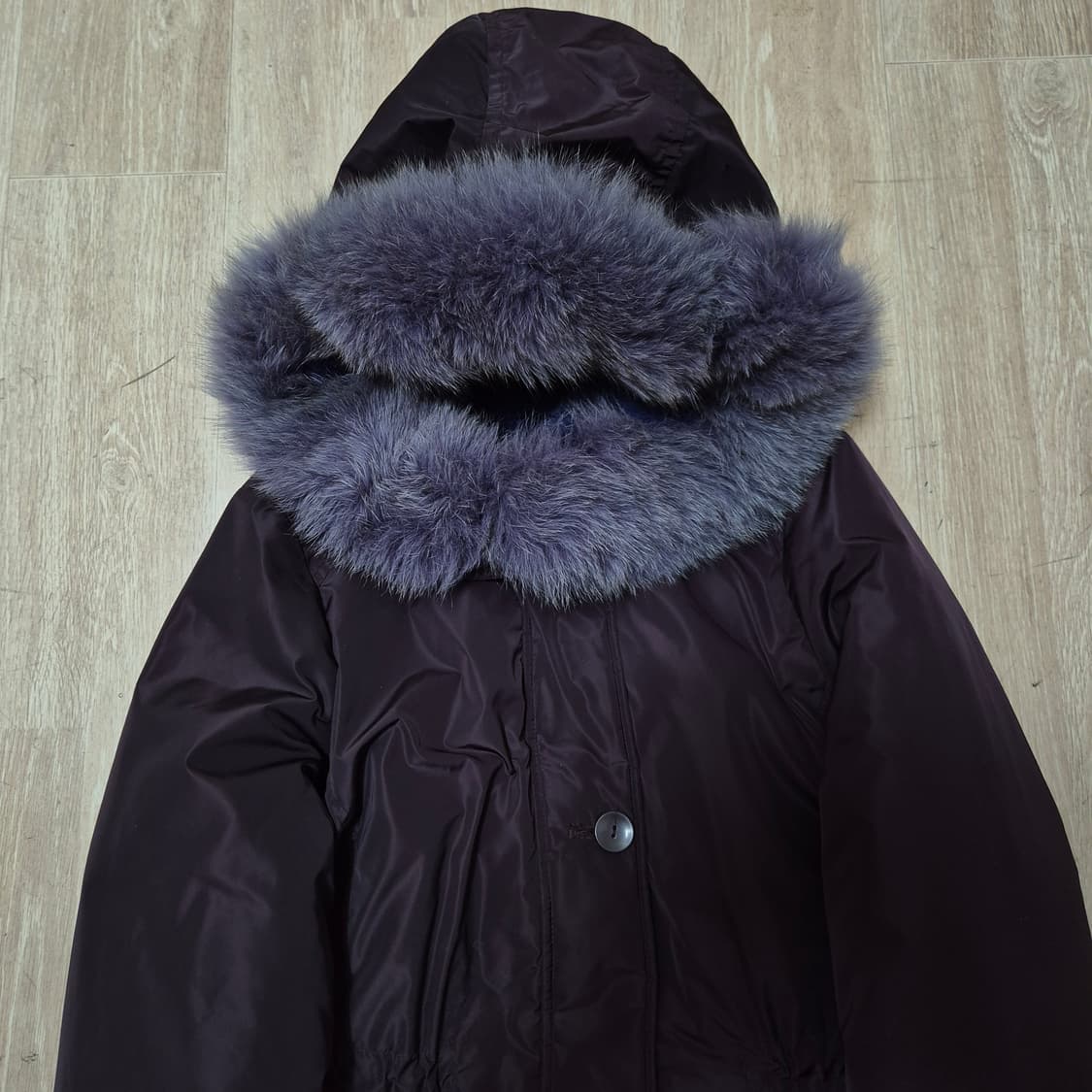 지센 여성 천연모피 폭스퍼 후드 덕다운 롱패딩 점퍼 (55) 상품이미지2