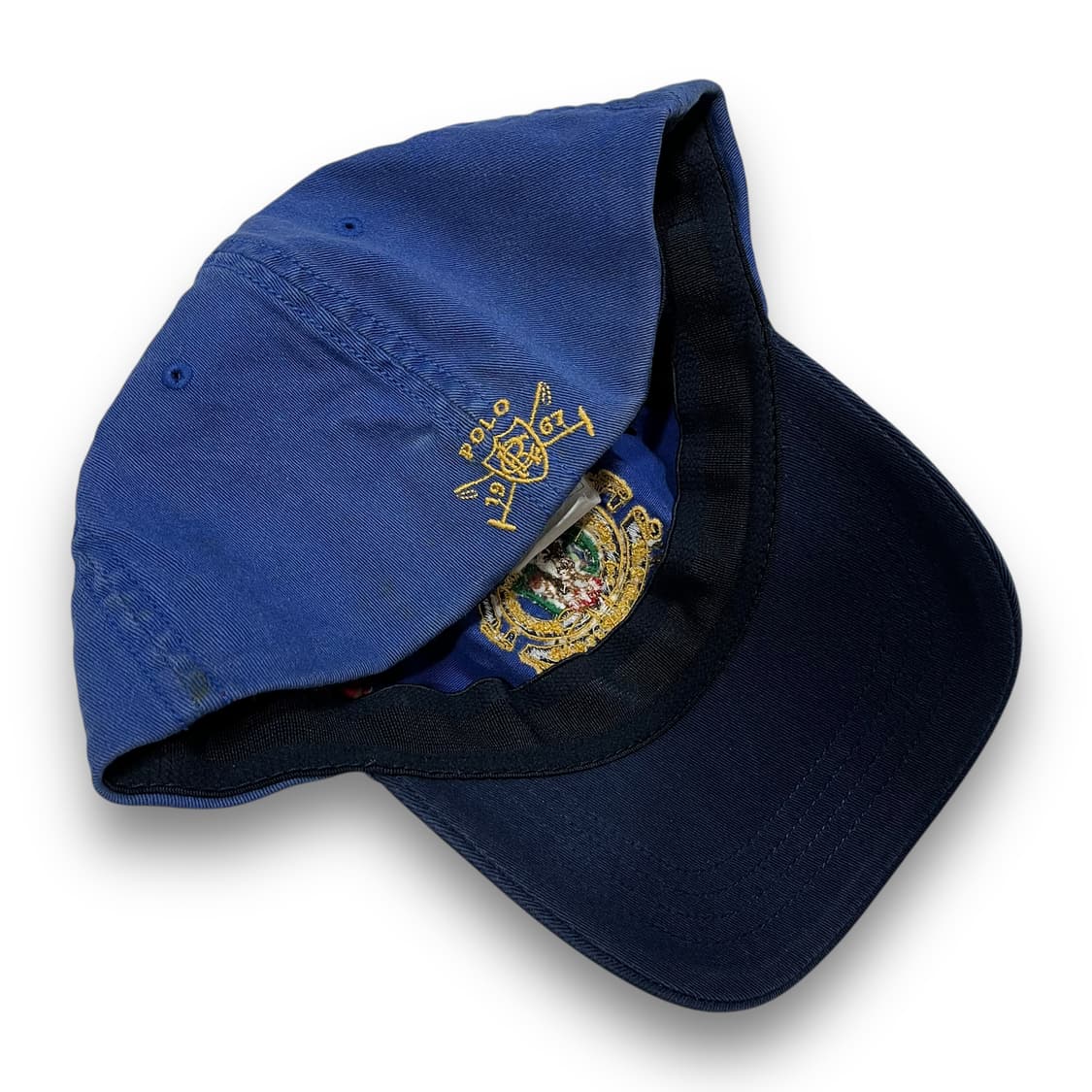 폴로 랄프로렌 67 포니 로고 자수 블루 볼캡 상품이미지4