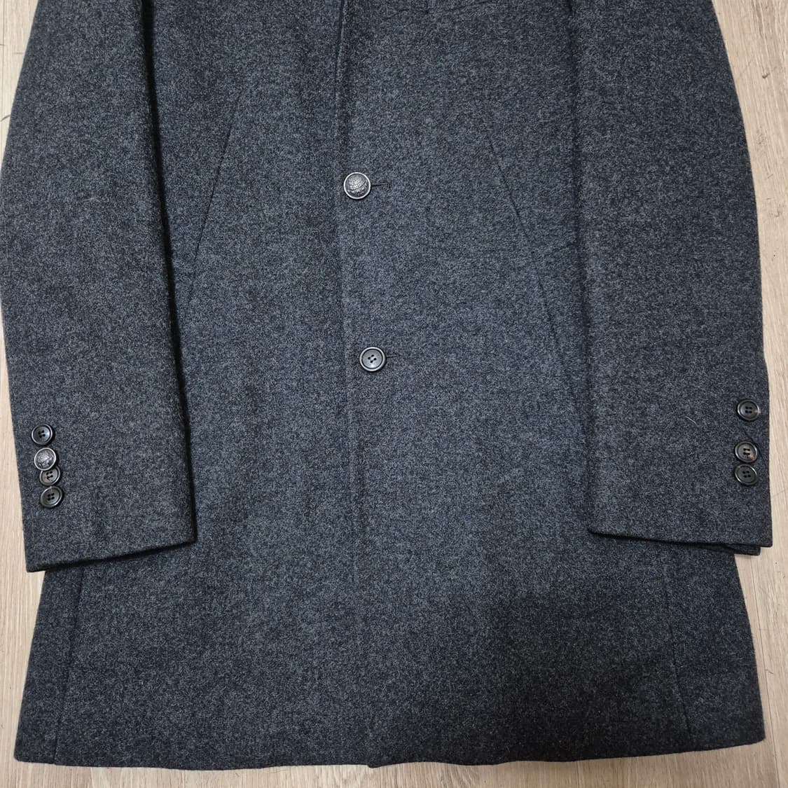 지이크 스트레치 모직 양가죽 코트 L(100) 상품이미지3