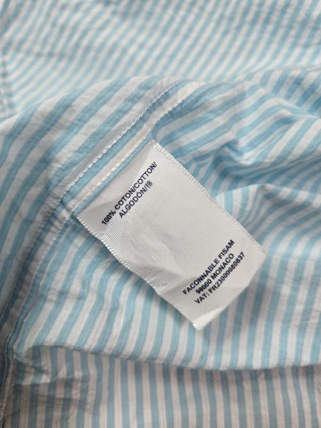 Faconnable 파쏘나블 블루 스트라이프 셔츠 상품이미지8