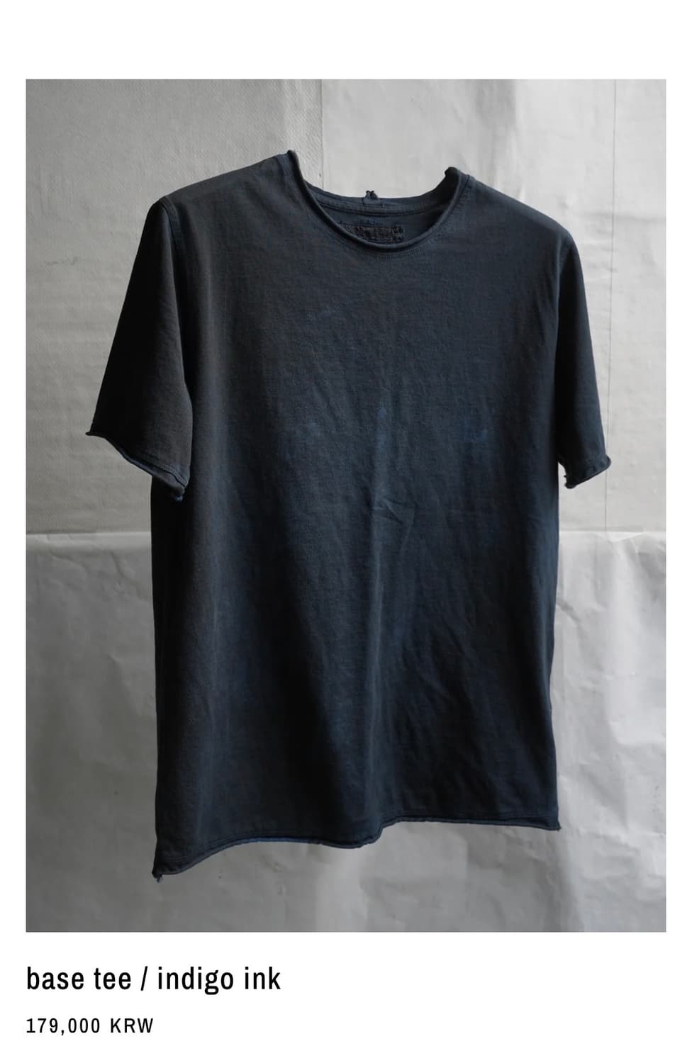구매) 블랙멀 base tee/indigo ink/XL 상품이미지1
