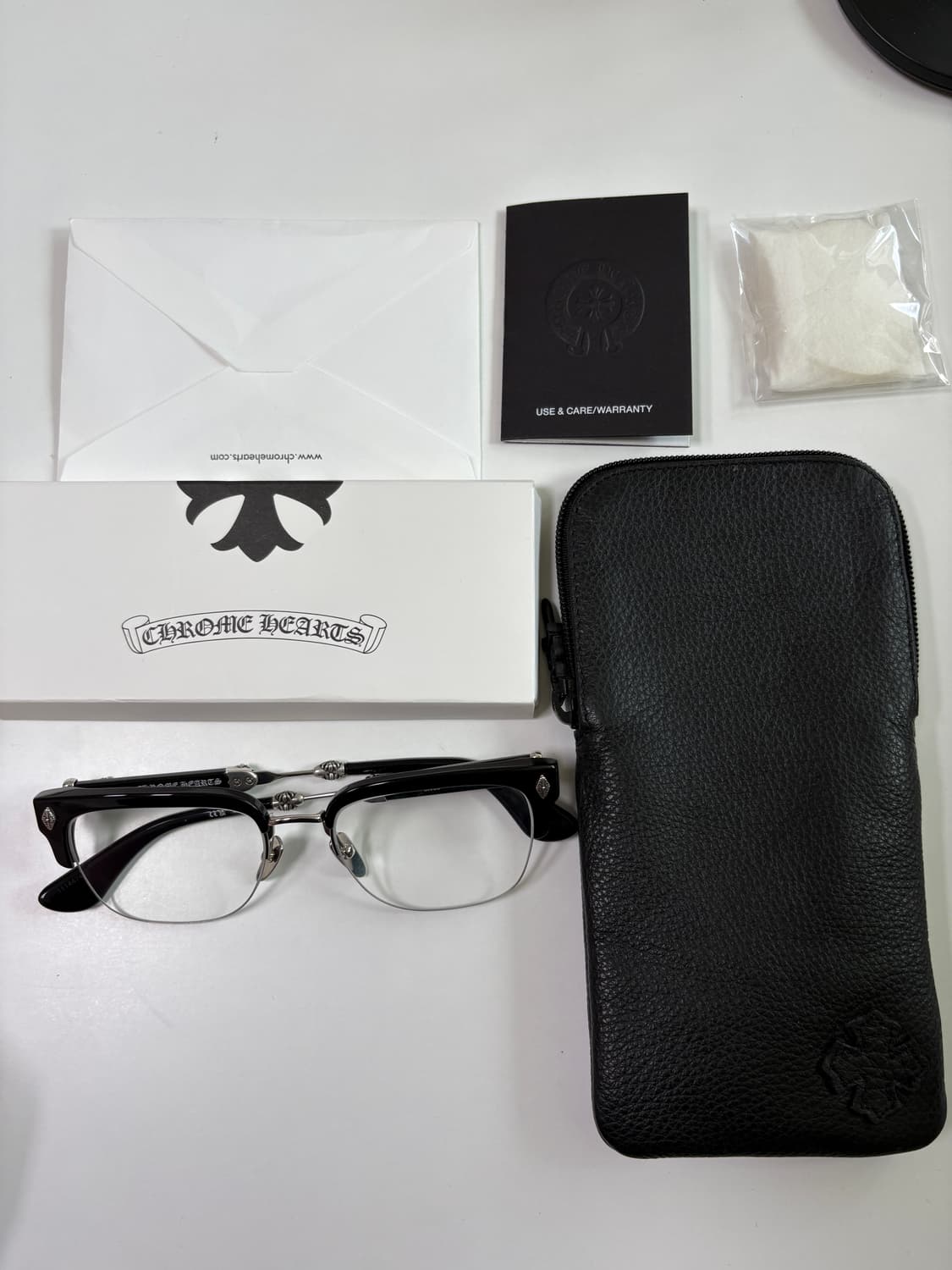크롬하츠 안경 에바질리스트 블랙/실버 상품이미지1