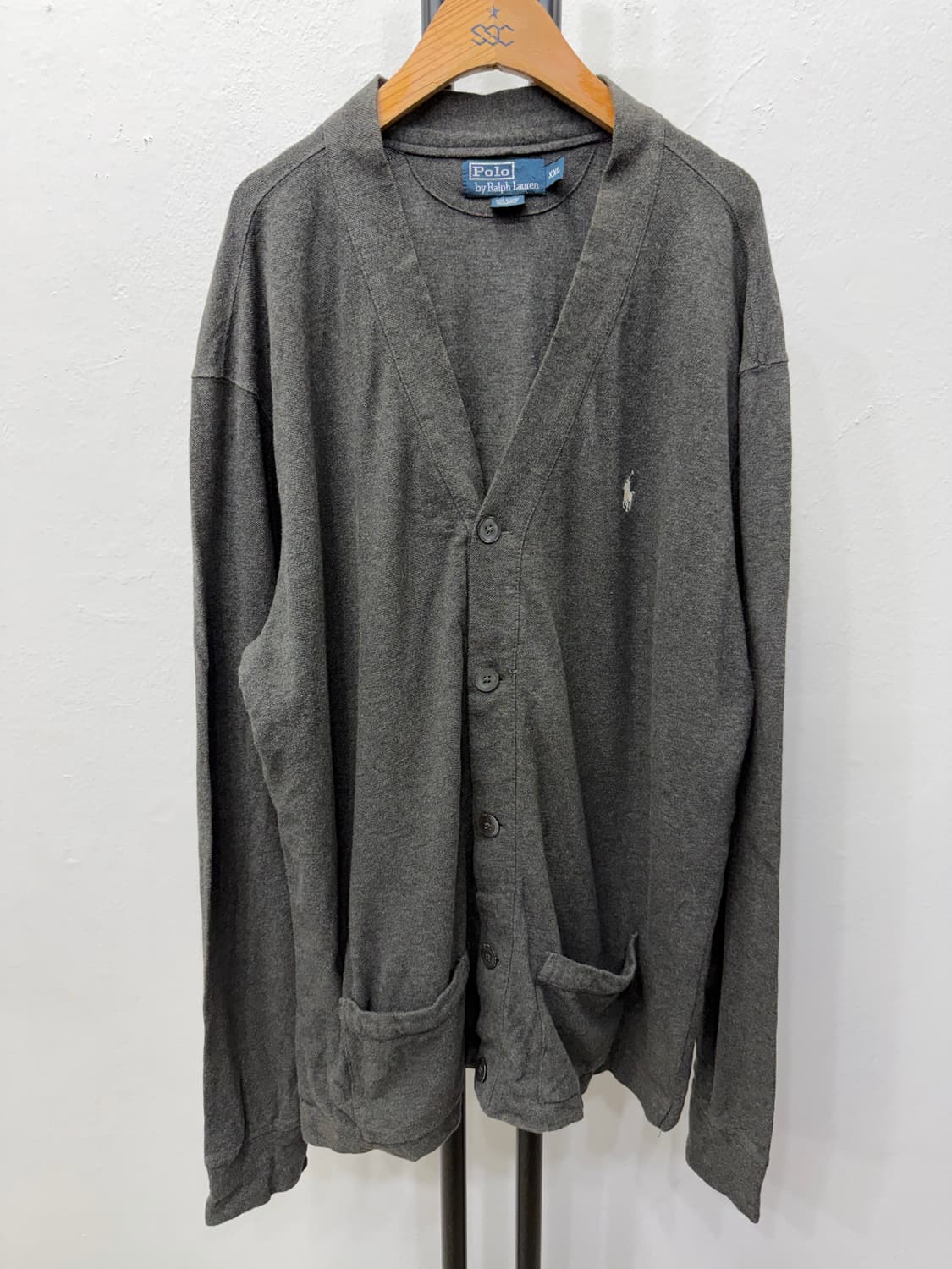 정품) 폴로랄프로렌 남성 그레이 가디건 XXL 상품이미지1