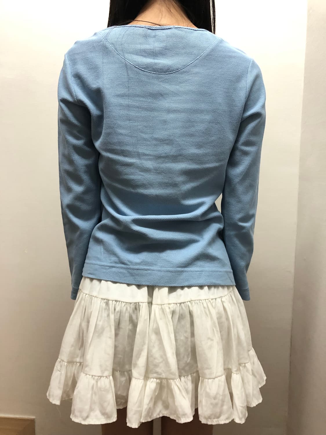 빈티지 파스텔블루 버튼 롱 슬리브 상품이미지8