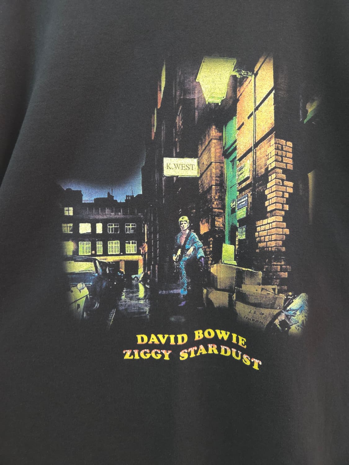 XL 데이비드 보위 Ziggy Stardust 반팔 티셔츠 블랙 상품이미지3