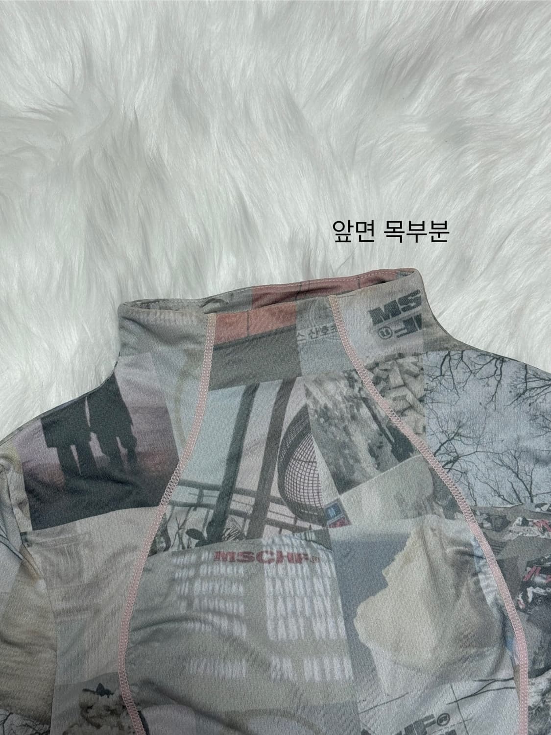 미스치프 프린티드 싸이클링 져지 탑 멀티 그레이 S 상품이미지7