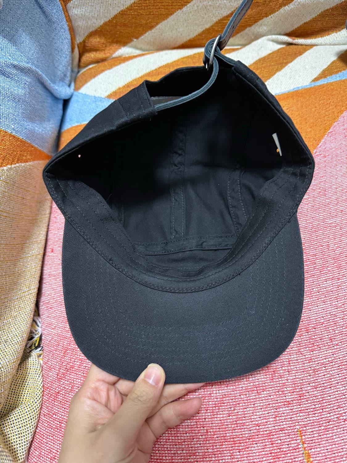 슈프림 캠프캡 블랙 상품이미지2