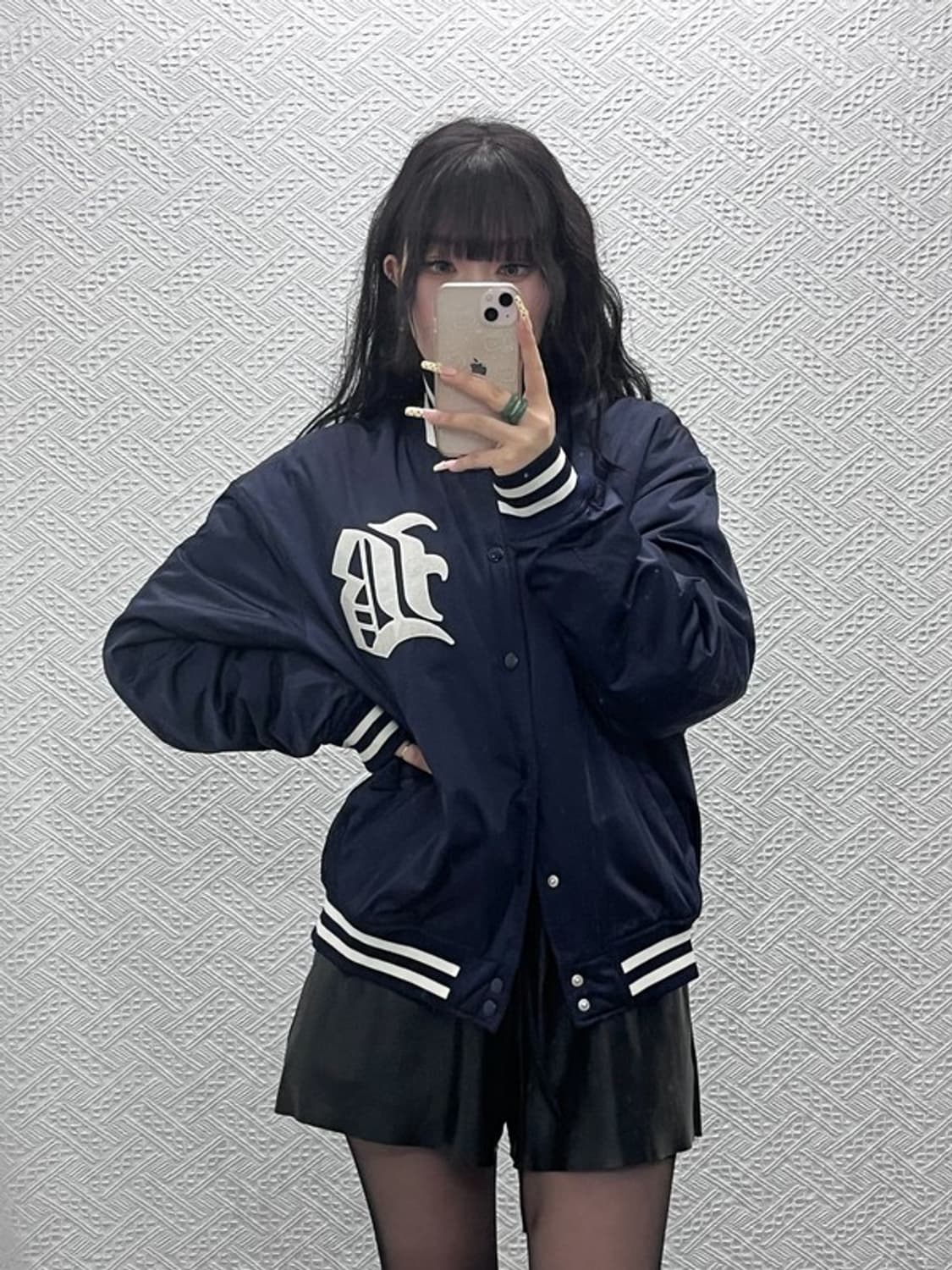 비바스튜디오 올드스쿨 스트릿힙합 고딕 바시티자켓 L C09984 상품이미지1