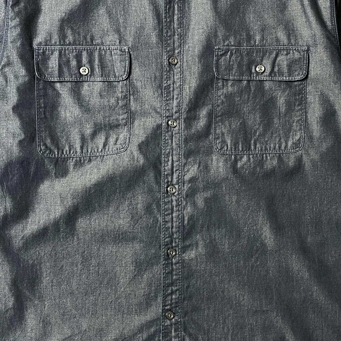 PRONTO UOMO 프론토워모 빈티지 데님 코튼 셔츠 A00503 상품이미지3