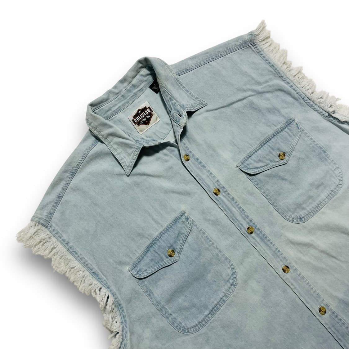 Coliseum 머틀 비치 2001s 스컬 플레임 바이커 반팔 셔츠 상품이미지4