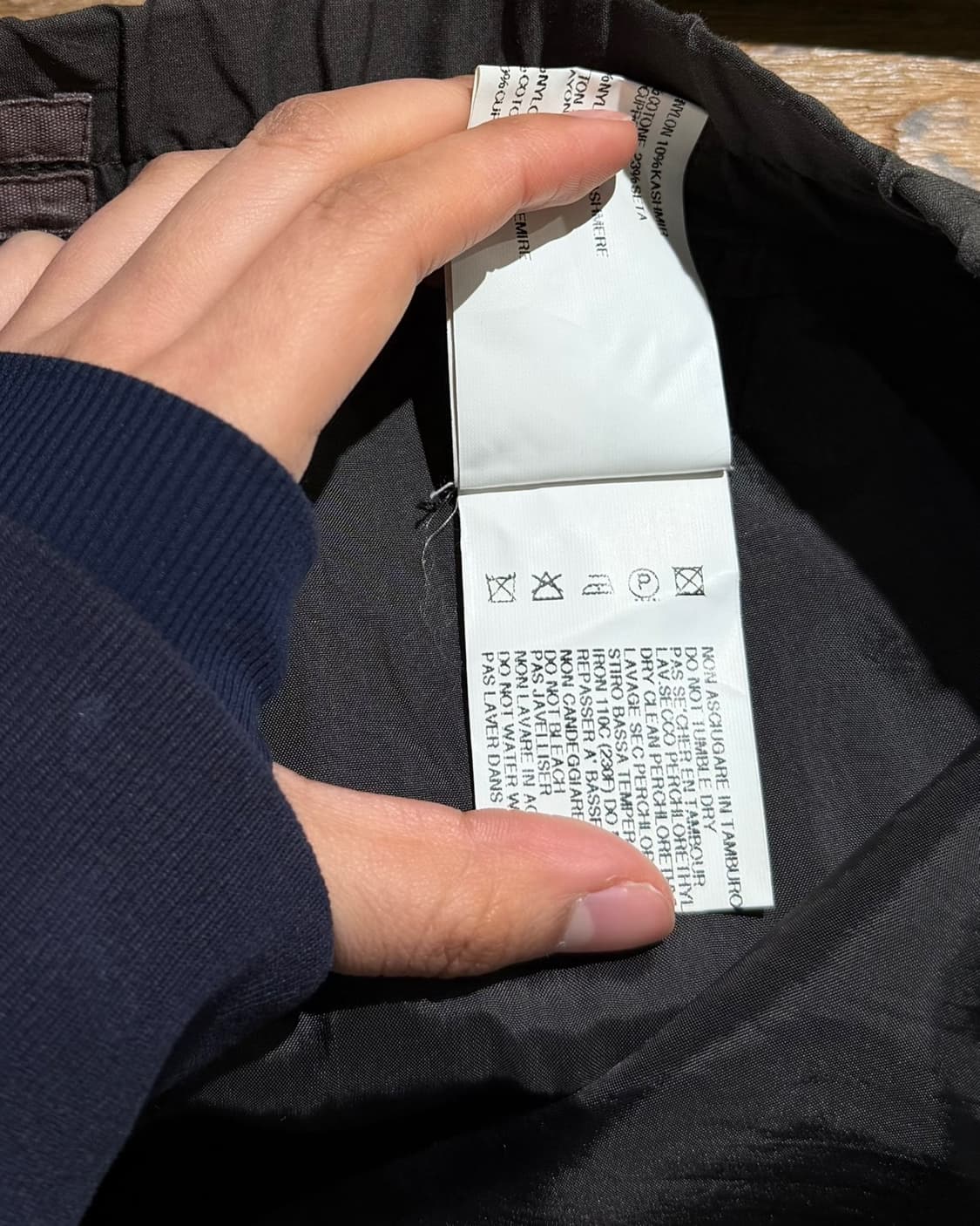 릭오웬스 브라운 그레이 체크 fw12 마운틴 미디 스커트 상품이미지9