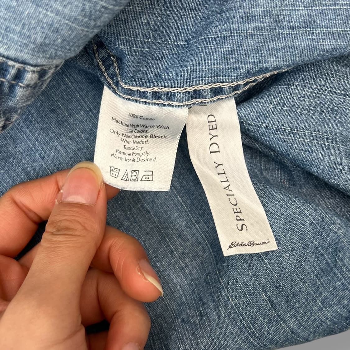 에디바우어 투포켓 데님셔츠 r1479 상품이미지6