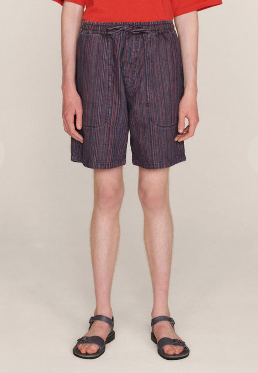 YMC 스트라이프 버뮤다 쇼츠 L사이즈 상품이미지2