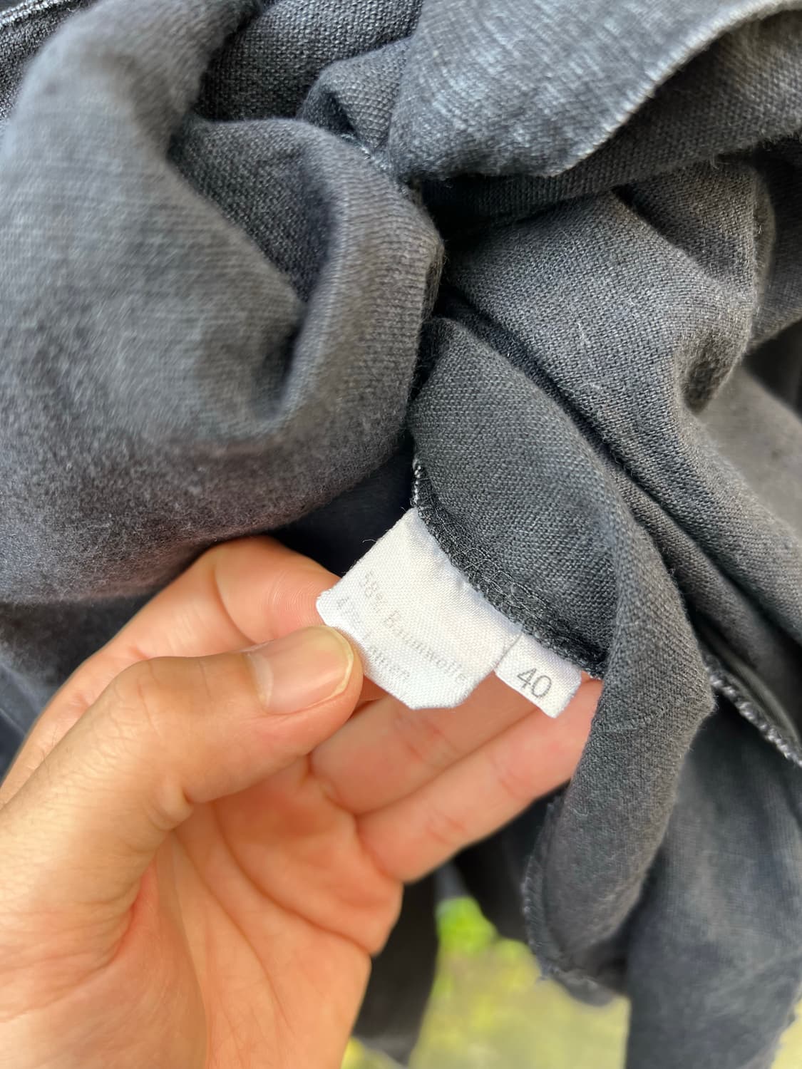 1980s BLACK FRENCH LINEN WIDE 블랙프렌치린넨코트 상품이미지8