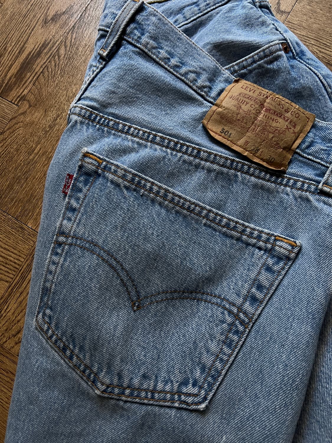 [38]90's 리바이스 501 Made in USA 데님 팬츠 S11 상품이미지8