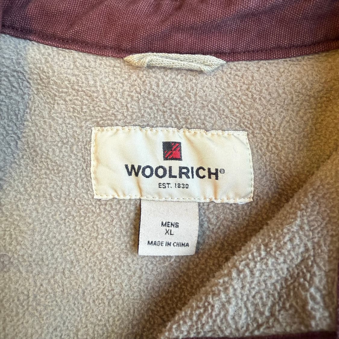 울리치 양털 셔츠자켓 버건디 상품이미지3