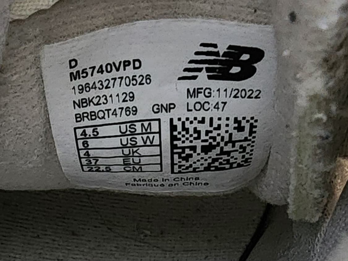 (225mm)뉴발란스 M5740VPD 운동화 상품이미지7