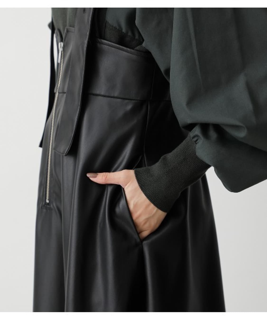 [s] AZUL BY MOUSSY 일본 브랜드 페이크 레더 가죽 스커트 상품이미지9