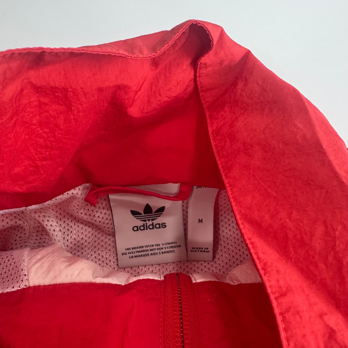 Adidas 아디다스 빅 파이어로고 레드 바람막이 상품이미지4