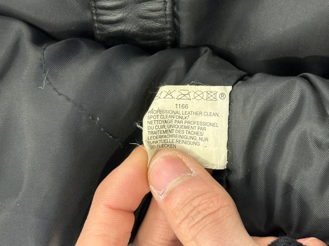 갭 90s 제뉴윈 블랙 느와르 카코트 레더 자켓 상품이미지9