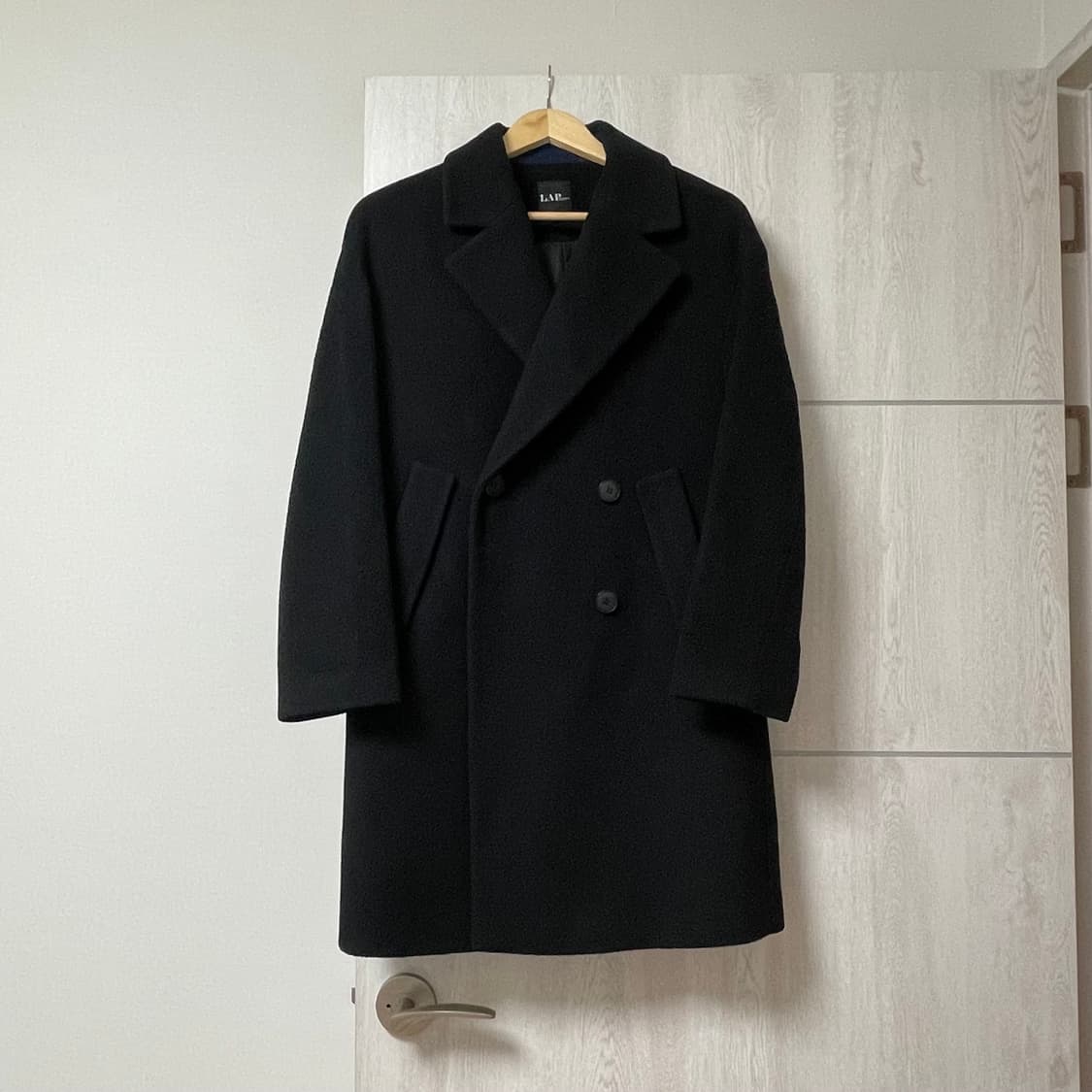 여성 블랙 하프코트 상품이미지3