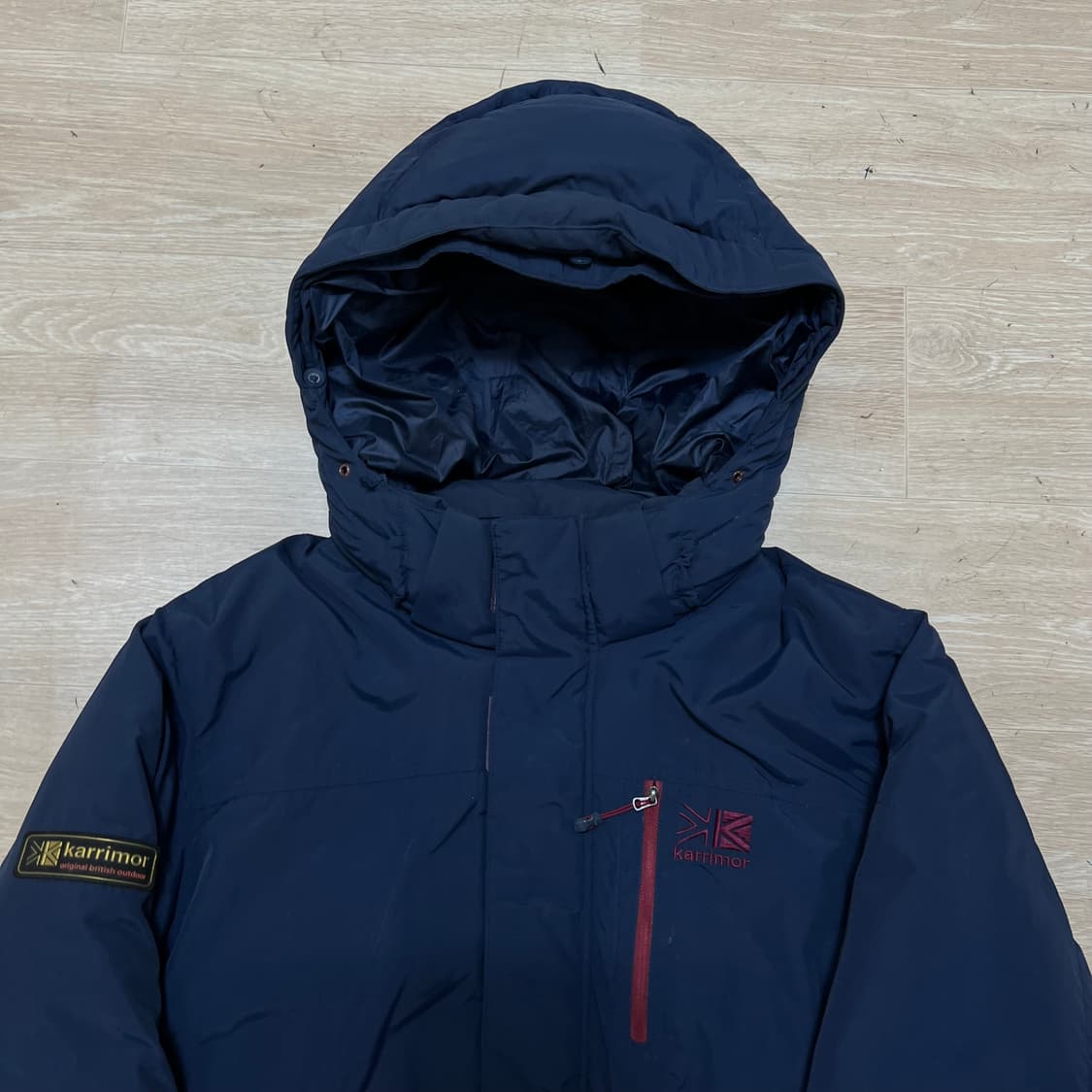 카리모어 구스다운 후드 파카 패딩 점퍼 [네이비] L/100 상품이미지2