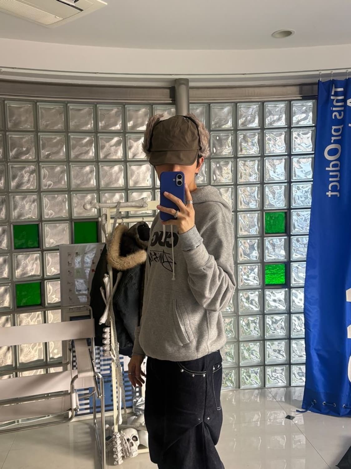 WATER PROOF PADDED FLAP CAP 방수 패딩 플랩 캡 상품이미지3