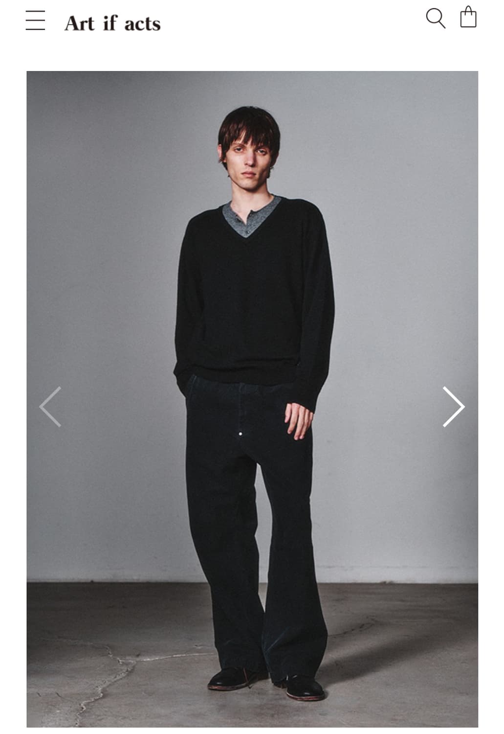 아트이프액츠 Union Henley Black/Grey M 상품이미지1