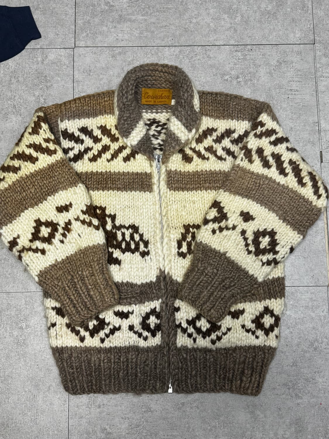 [L] 빈티지 헤비울 캐나다 코위찬 상품이미지1