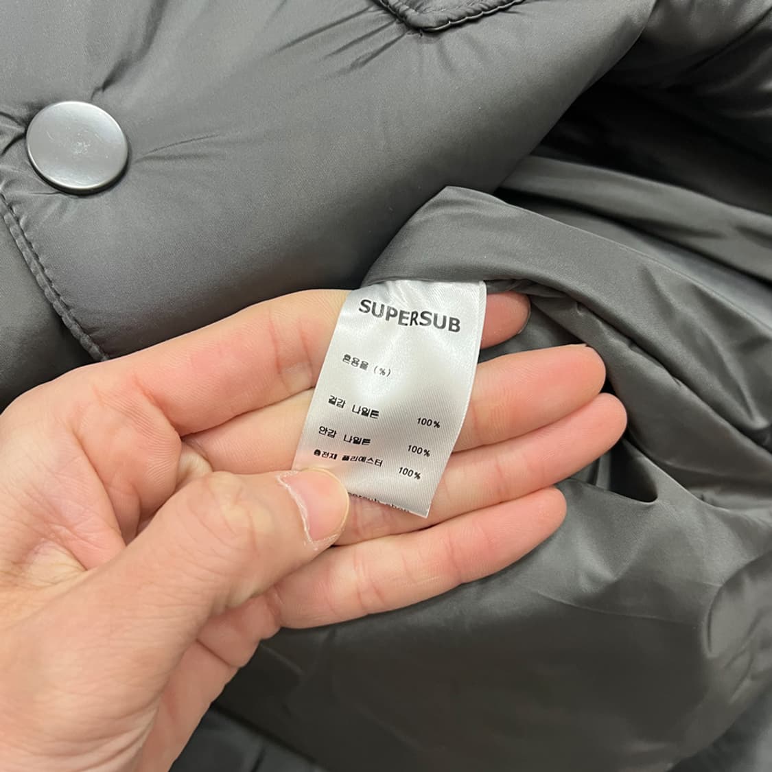슈퍼서브 오버핏 유광 패디드 자켓 L~XL 상품이미지4
