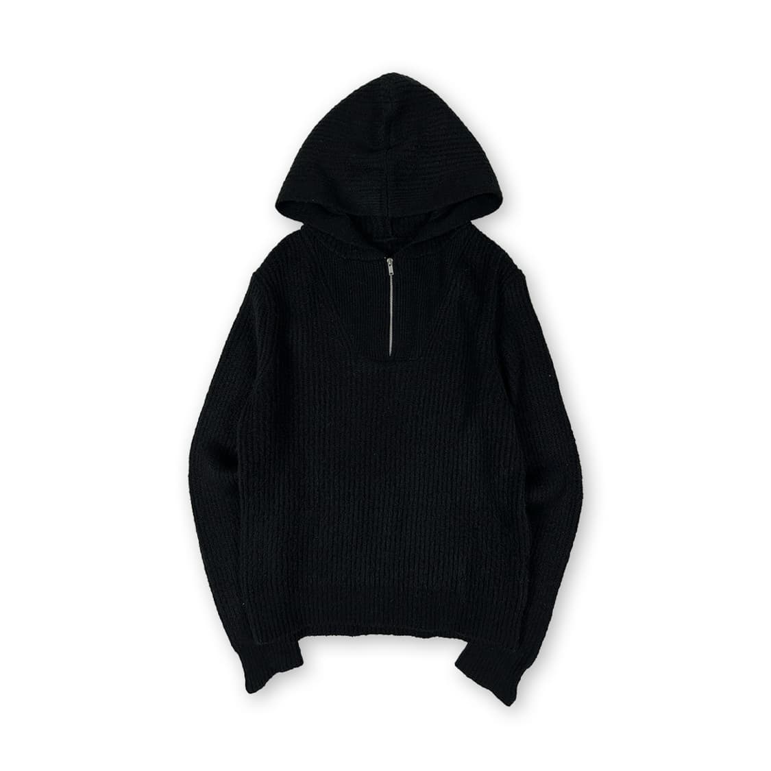 셀럽샵 반집업 후드 니트 상품이미지1