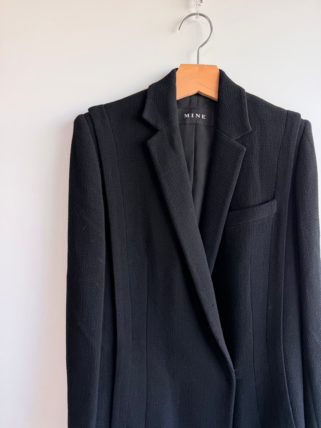 MINE 마인 ((한섬)) 메이드인이테리  블랙 자켓 상품이미지2