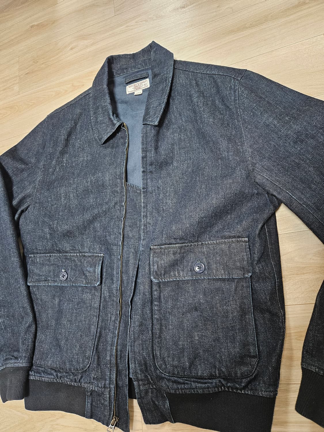 제이크루 wallace & barnes a2 플라이트 데님 자켓 상품이미지5