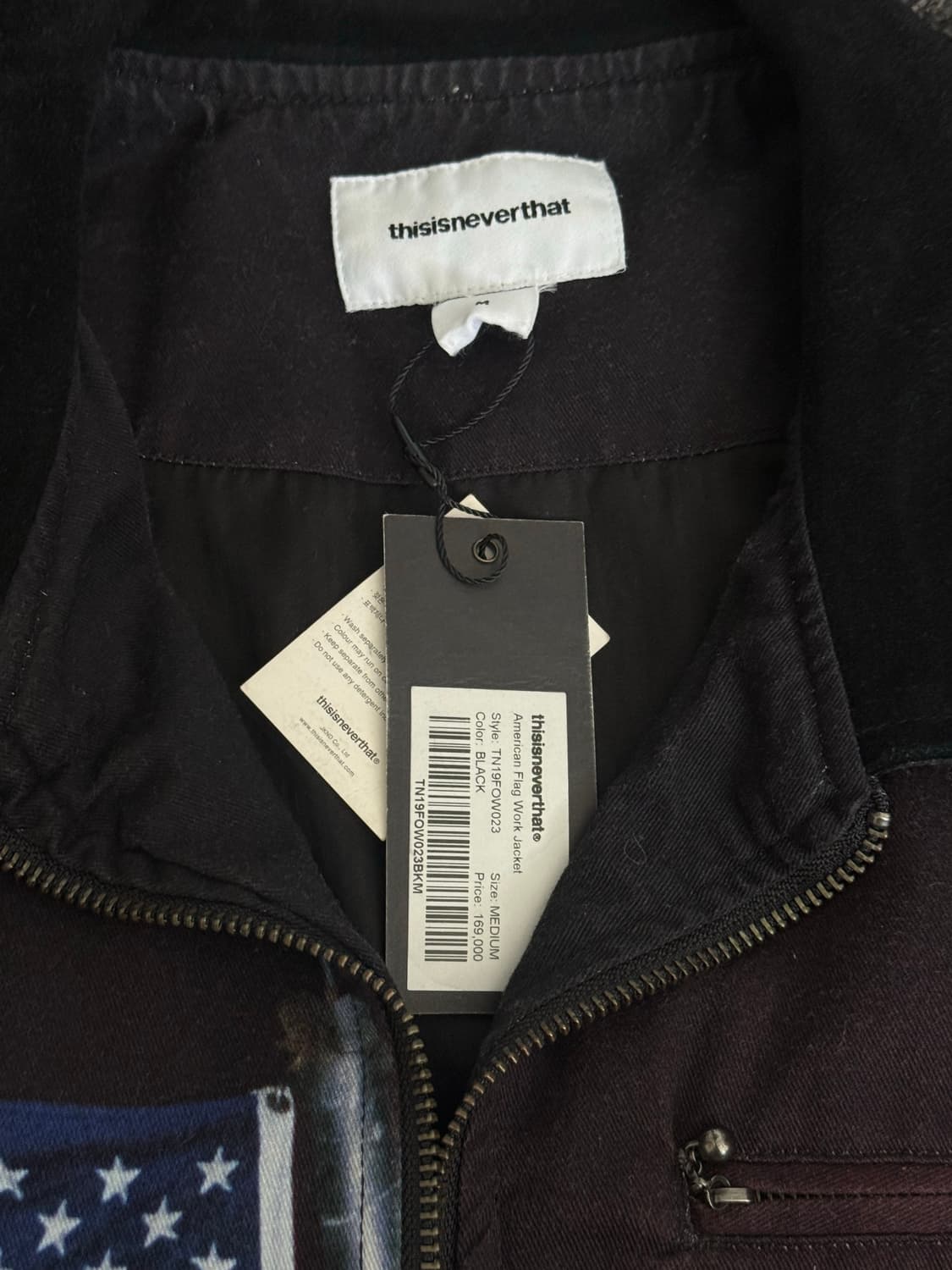 [M] 디스이즈네버댓 성조기 워크 자켓 상품이미지2