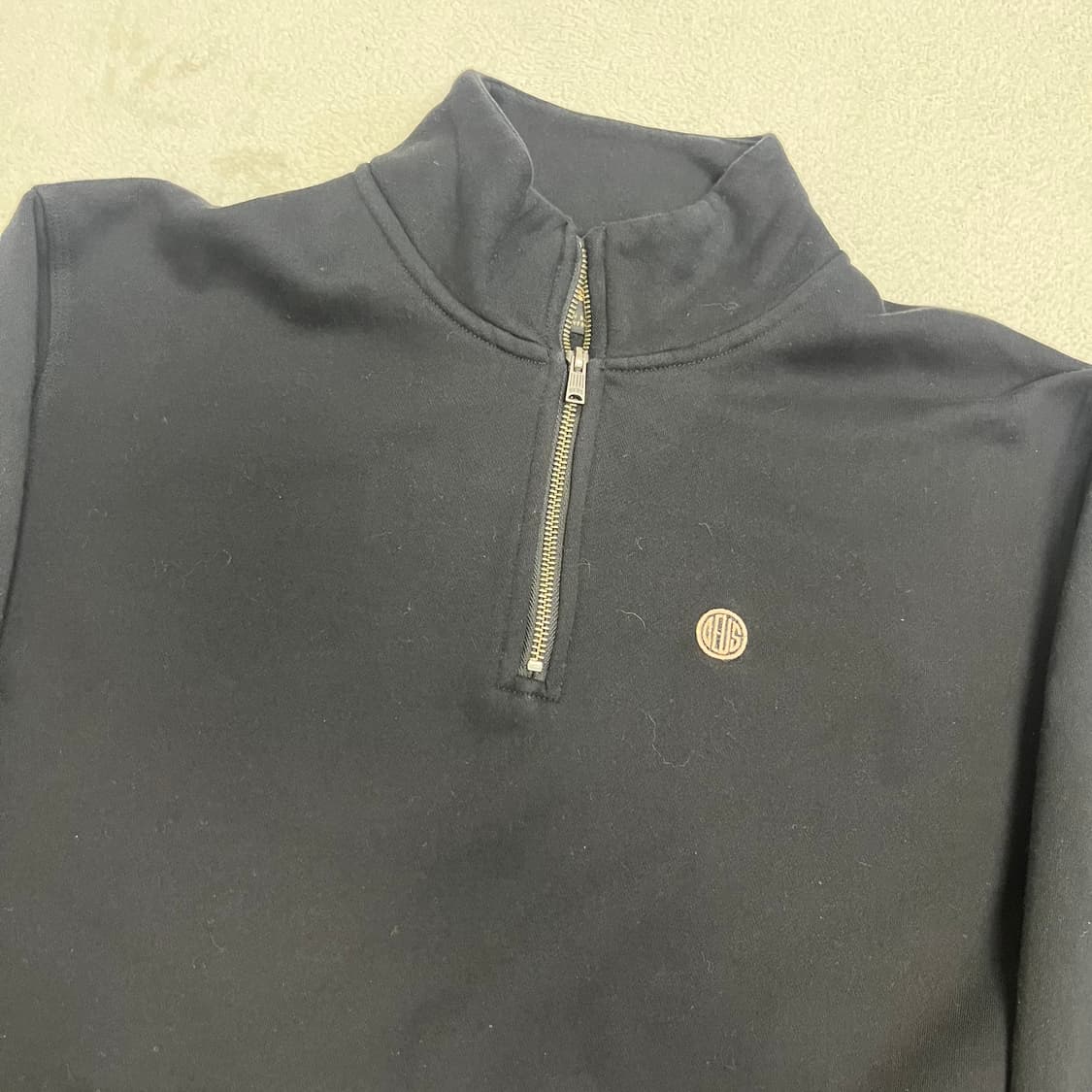 Deus black half-zip sweatshirt 상품이미지5