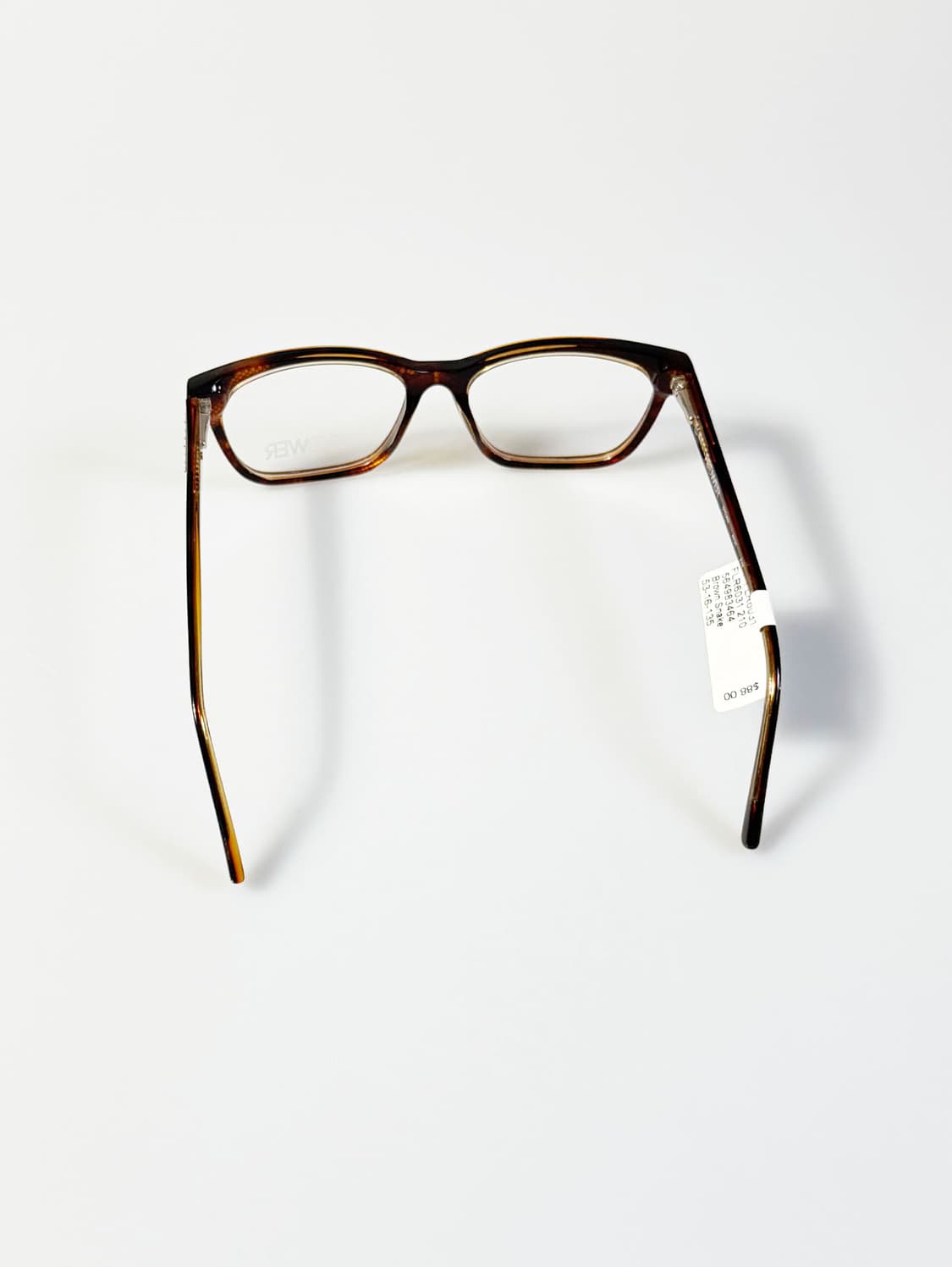 FLOWER 토터스쉘 뿔테 스퀘어 프레임 빈티지 안경 상품이미지5