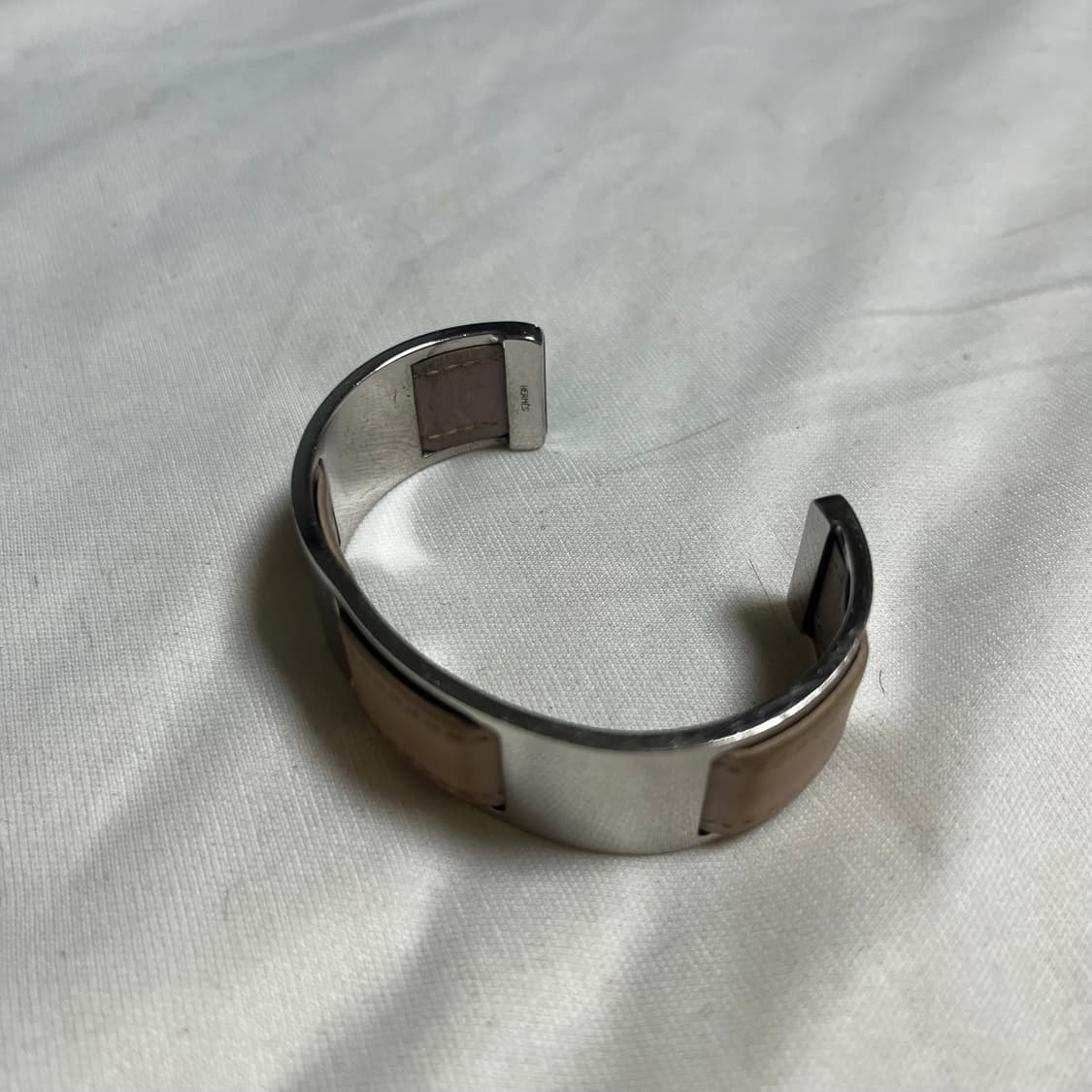 에르메스 by 마틴 마르지엘라 크롬 플레이트 레더 커프 뱅글 상품이미지8