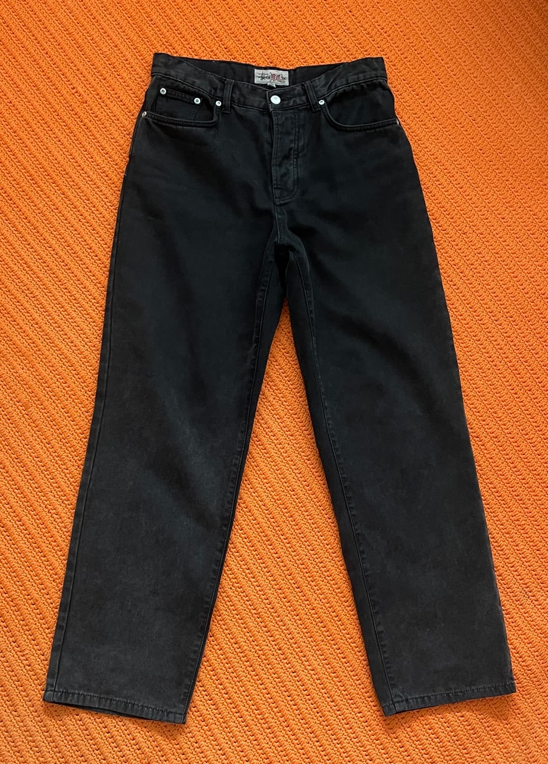 스투시 캔버스 워시드 빅 올 진 블랙 상품이미지4