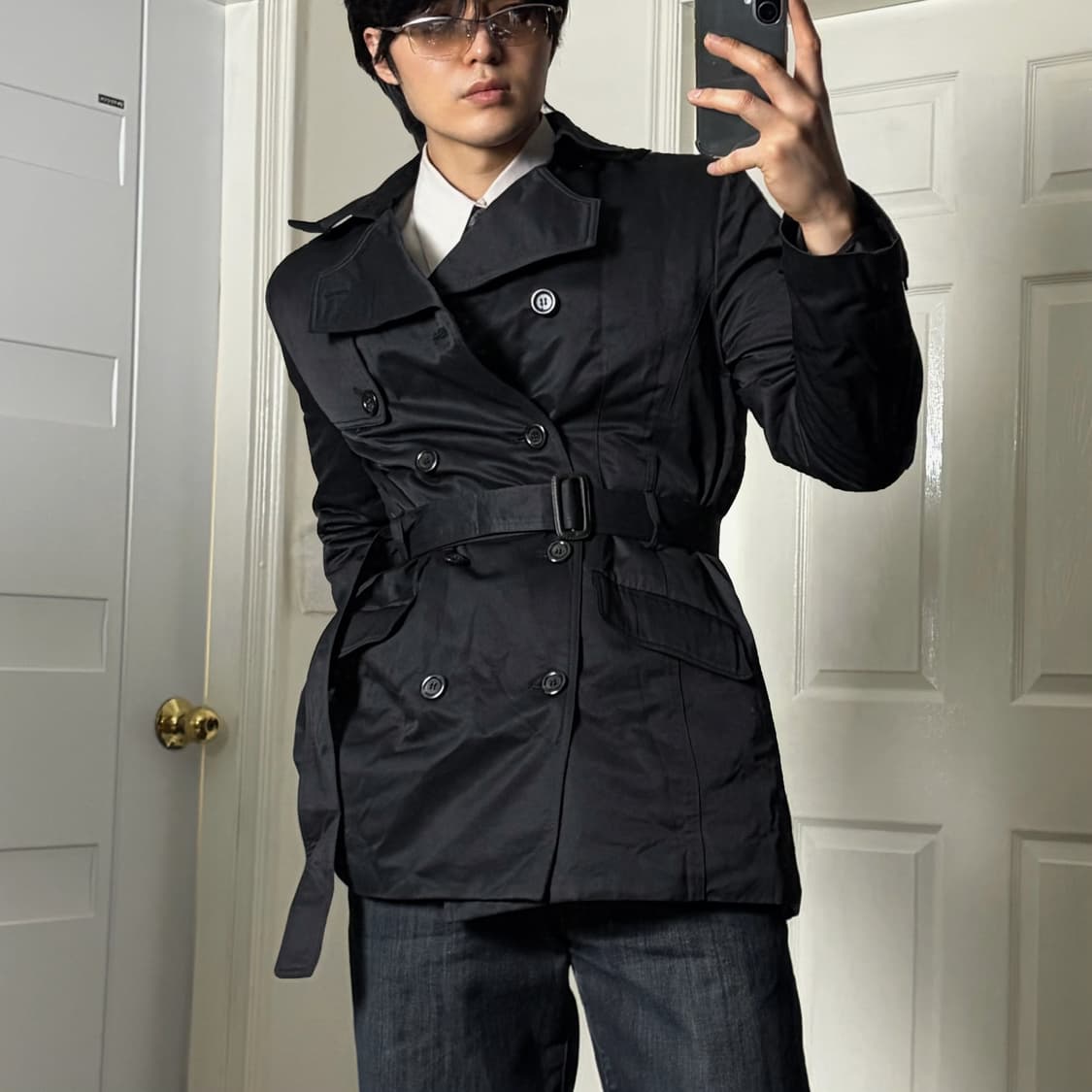 Geni us 트렌치코트 하프코트 상품이미지1